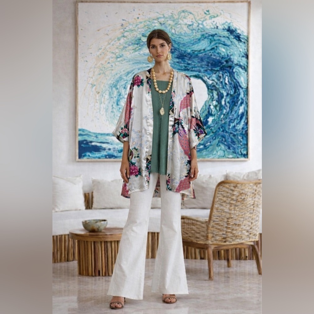 Vacation read duster cardigan Xl